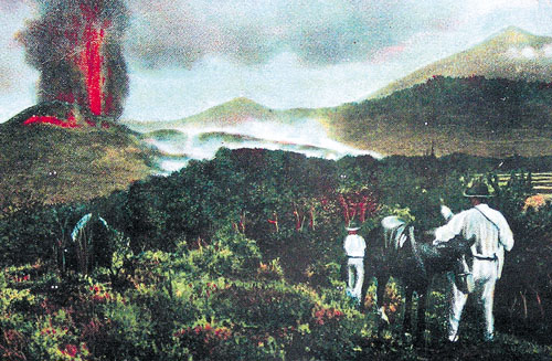 Ausbruch des Teide 1909