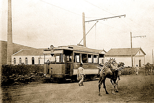 Teneriffas erste Straenbahn zu Beginn des vorigen Jahrhunderts