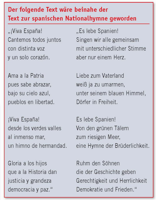 Kanarenexpress Com Spanische Nationalhymne Weiterhin Ohne Text Unterwegs Informationen Und Tipps Fur Die Kanarischen Inseln Teneriffa Gran Canaria Lanzarote Fuerteventura La Gomera La Palma El Hierro