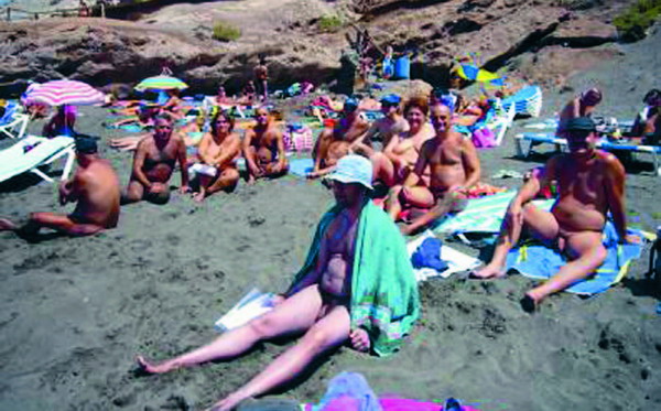 Familien nackt strand